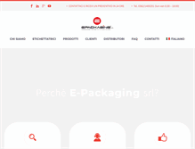 Tablet Screenshot of epackagingsrl.it